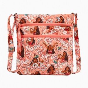 Disney Vera Bradley Moana Crossbody Triple Zipper Bag